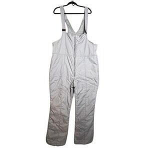 Vintage Maxim Mens XXL Ski Snow Bibs Overalls Winter Padded Insulated Gray